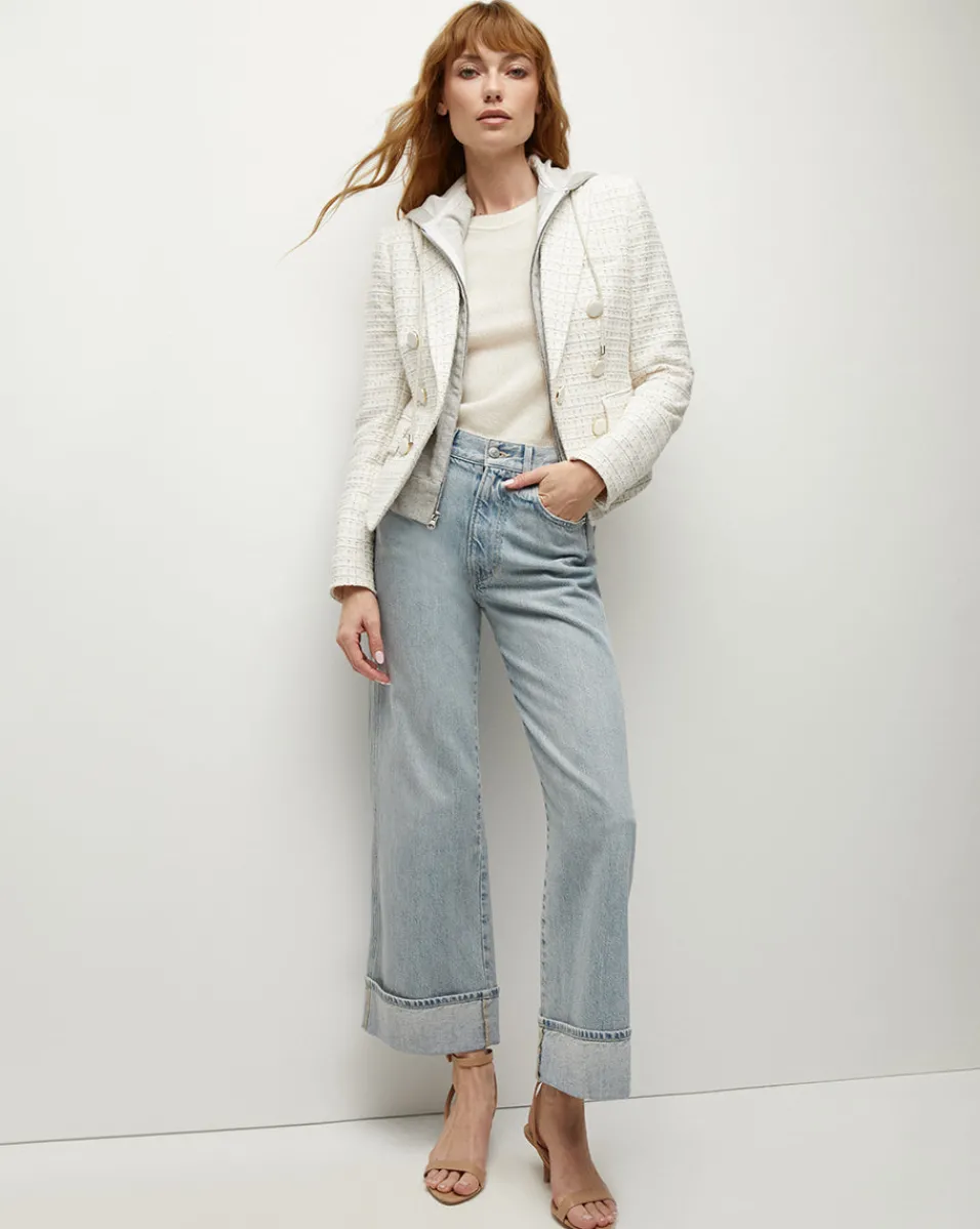 Veronica Beard Jackets & Outerwear*Diego Tweed Dickey Jacket in Ivory Multi IvoryMulti