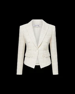 Veronica Beard Jackets & Outerwear*Diego Tweed Dickey Jacket in Ivory Multi IvoryMulti