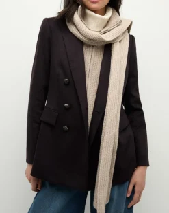 Veronica Beard Dickeys*Dorsey Cashmere Scarf Dickey in Oatmeal