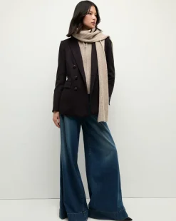 Veronica Beard Dickeys*Dorsey Cashmere Scarf Dickey in Oatmeal