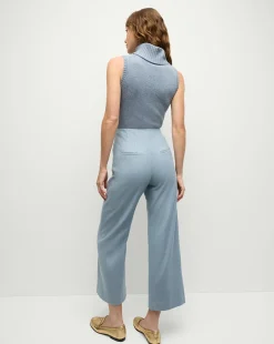 Veronica Beard Pants|Matching Sets*Dova Pant in Heather Smoke Blue HeatherSmokeBlue