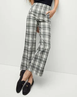 Veronica Beard Pants|Matching Sets*Dova Plaid Pant in Ivory/Navy