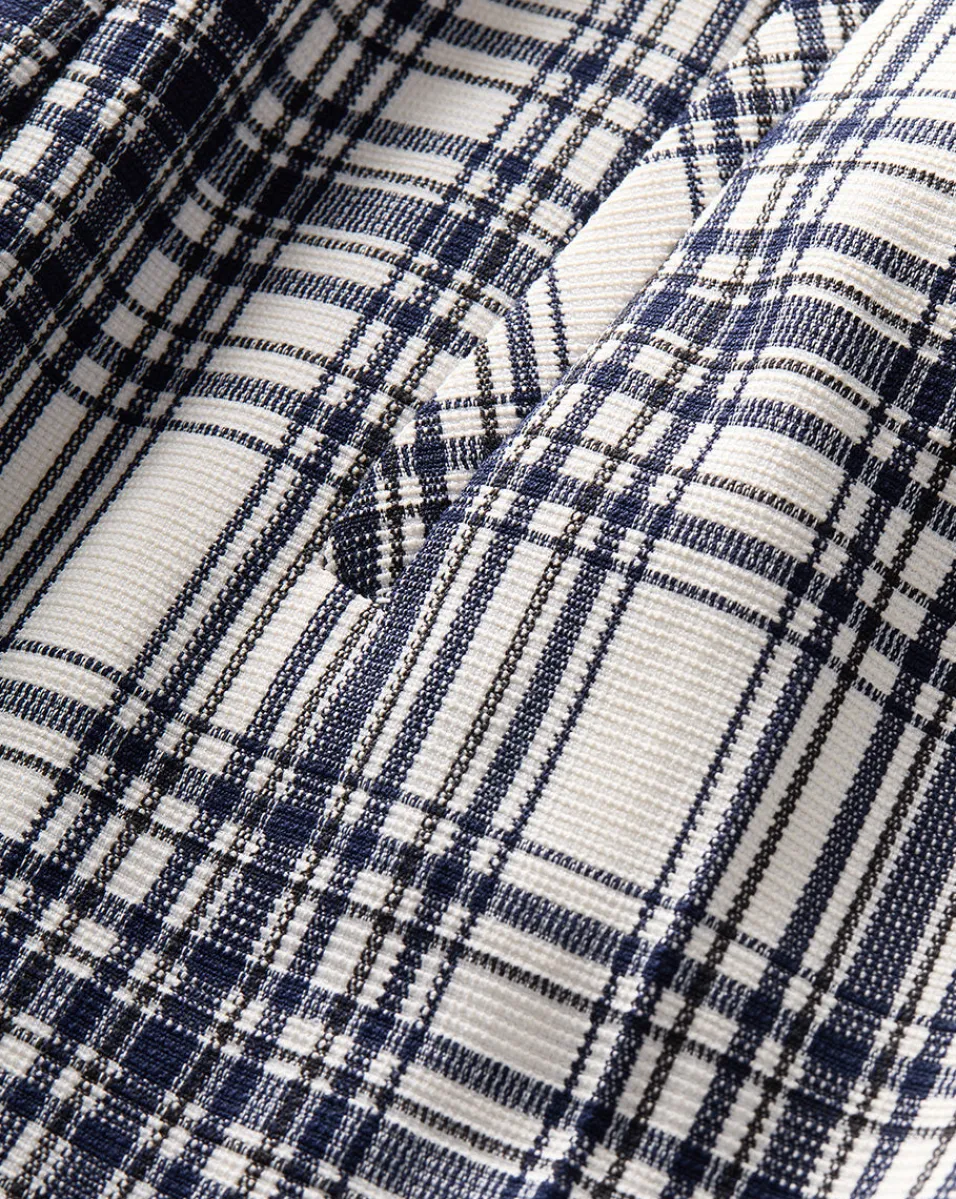 Veronica Beard Pants|Matching Sets*Dova Plaid Pant in Ivory/Navy