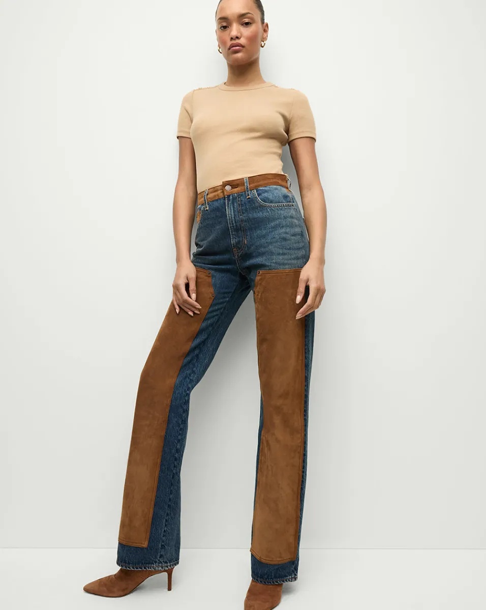 Veronica Beard Tops*Draya Tee in Khaki