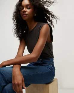 Veronica Beard Tops|Vb Classics*Dree Muscle Tee Charcoal