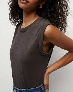 Veronica Beard Tops|Vb Classics*Dree Muscle Tee Charcoal