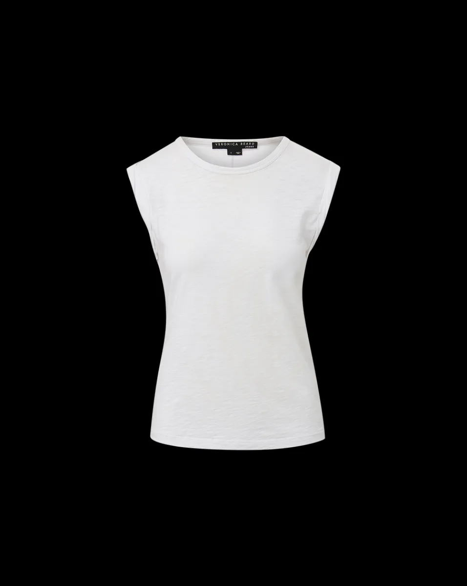 Veronica Beard Tops|Vb Classics*Dree Muscle Tee White