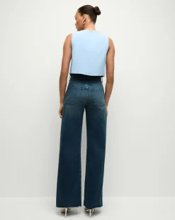Veronica Beard Tops|Matching Sets*Drexley Cropped Vest in Blue Sky BlueSky