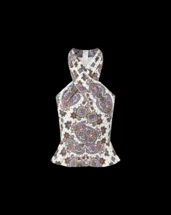 Veronica Beard Tops*Drey Kaleidoscope-Print Top in Off-White Multi Off-WhiteMulti