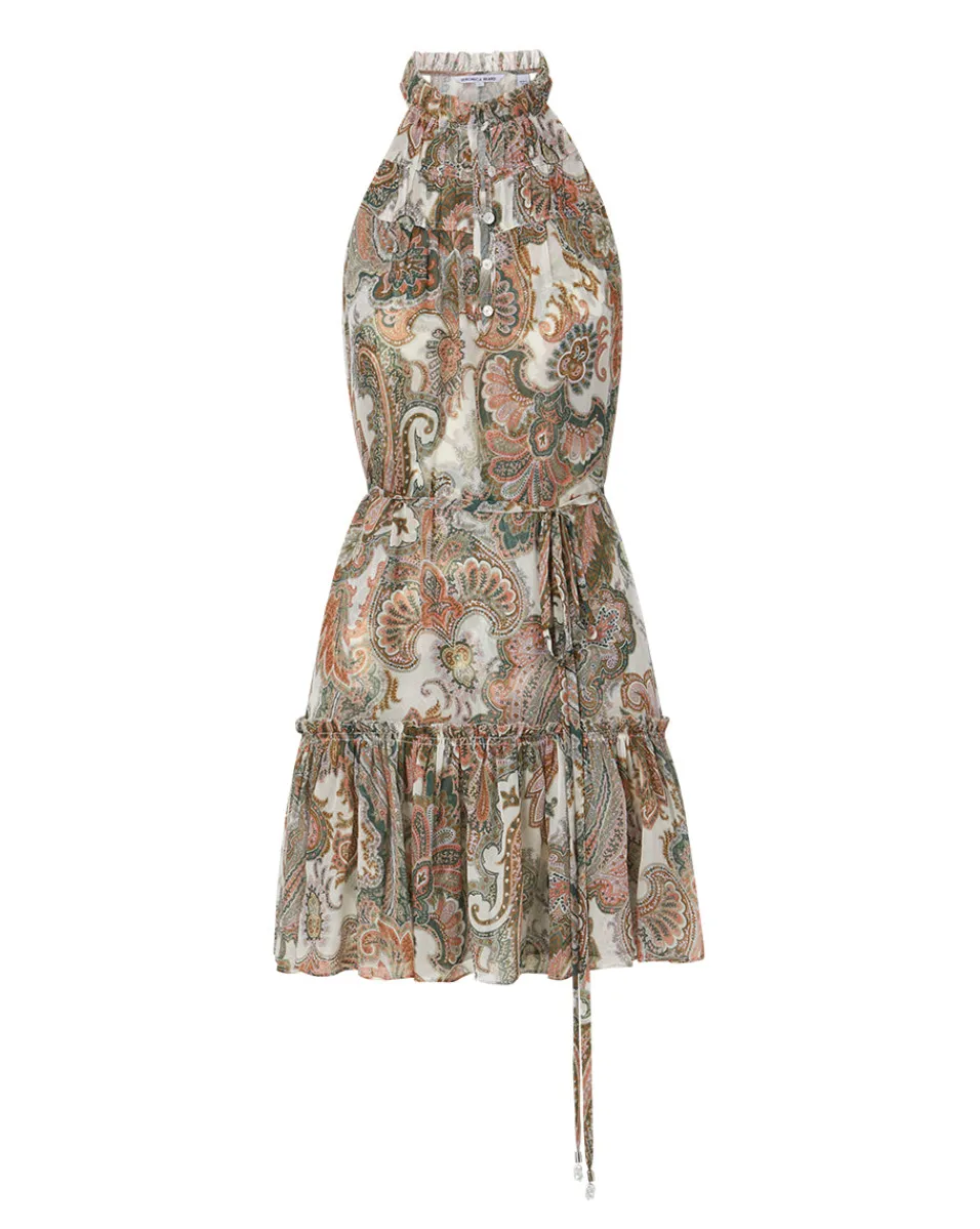 Veronica Beard Dresses*Dria Paisley Silk-Georgette Dress BarelyOrchidMulti