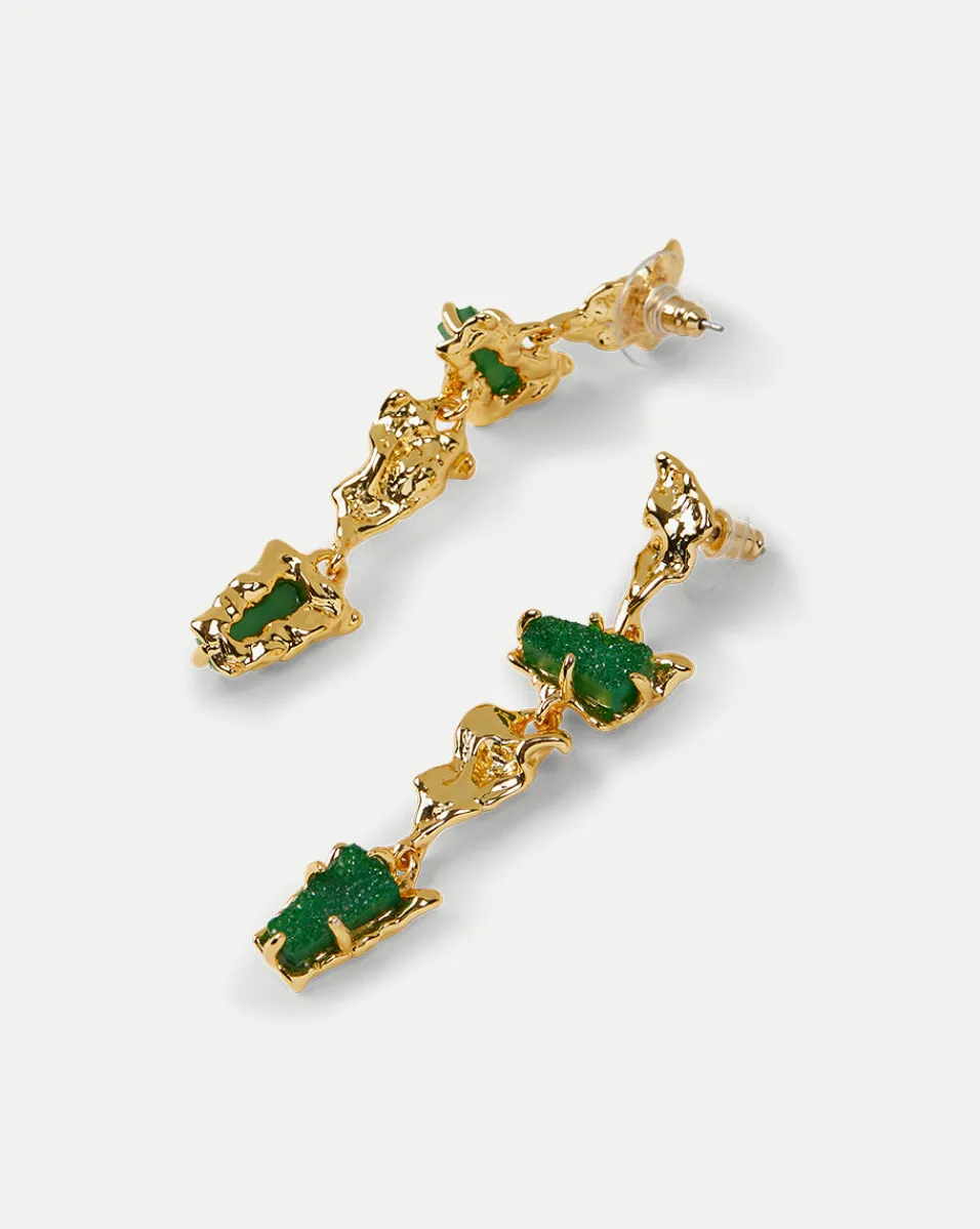 Veronica Beard Accessories|The Veronicas' Favorites*Druzy Linear Earring in Gold