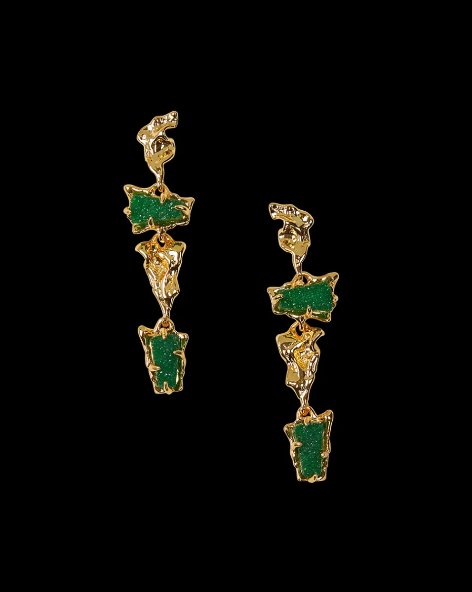 Veronica Beard Accessories|The Veronicas' Favorites*Druzy Linear Earring in Gold