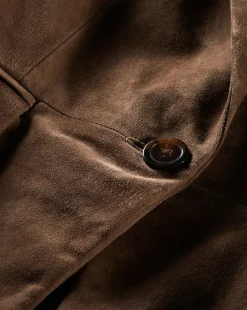 Veronica Beard Jackets & Outerwear*Duane Suede Dickey Jacket in Brown Bark