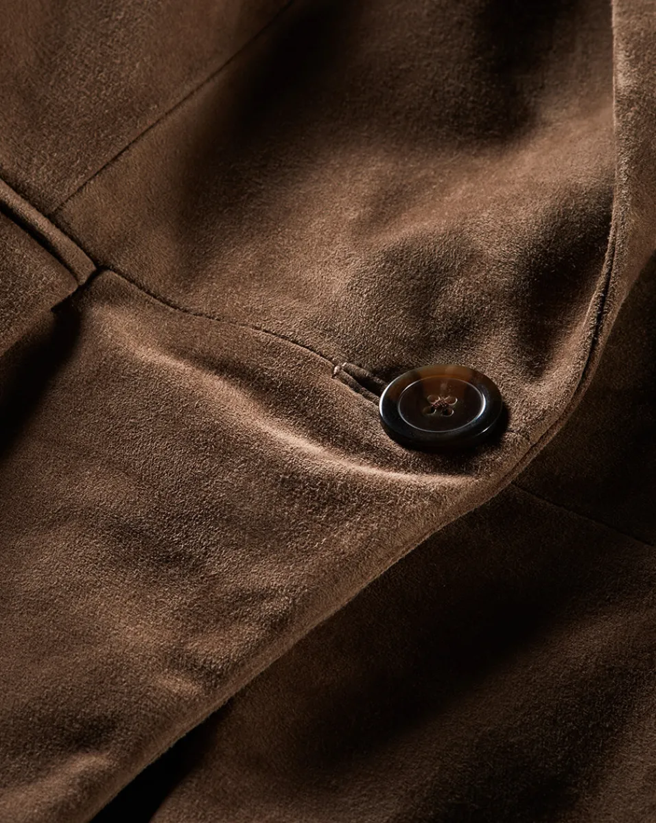 Veronica Beard Jackets & Outerwear*Duane Suede Dickey Jacket in Brown Bark