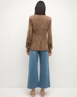 Veronica Beard Jackets & Outerwear*Duane Suede Dickey Jacket in Brown Bark