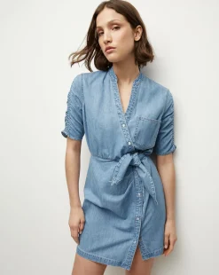 Veronica Beard Dresses*Dunn Denim Dress in Iceberg