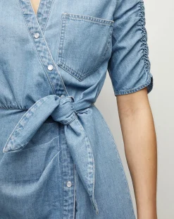 Veronica Beard Dresses*Dunn Denim Dress in Iceberg