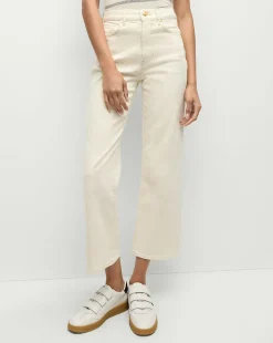 Veronica Beard Jeans*Dylan Straight-Leg Jean in Ecru