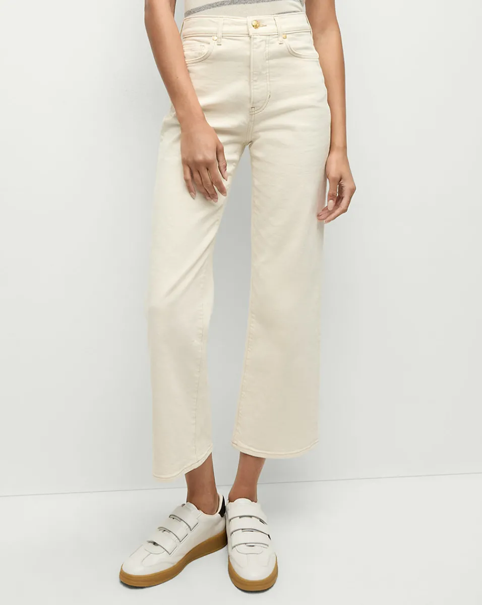 Veronica Beard Jeans*Dylan Straight-Leg Jean in Ecru
