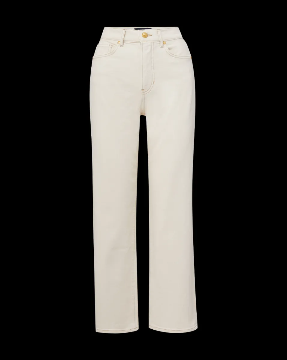Veronica Beard Jeans*Dylan Straight-Leg Jean in Ecru