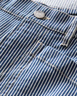 Veronica Beard Jeans*Dylan Striped Cargo Straight-Leg Jean in Solstice Stripe SolsticeStripe
