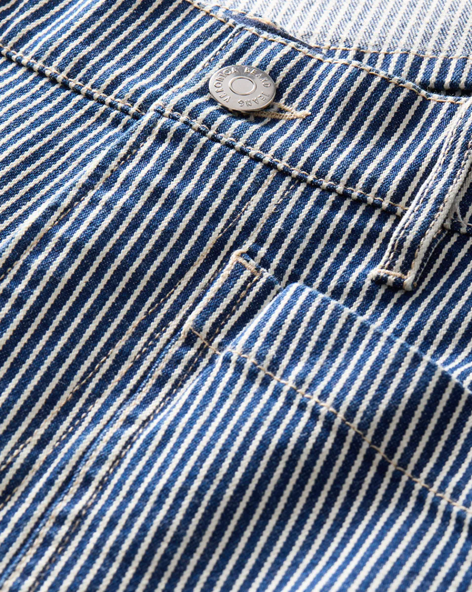 Veronica Beard Jeans*Dylan Striped Cargo Straight-Leg Jean in Solstice Stripe SolsticeStripe