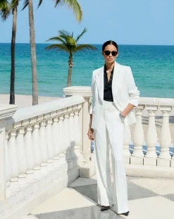 Veronica Beard Pants*Edia Pant in Ivory