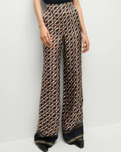Veronica Beard Pants*Edia Pant in Navy/Acorn
