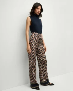 Veronica Beard Pants*Edia Pant in Navy/Acorn