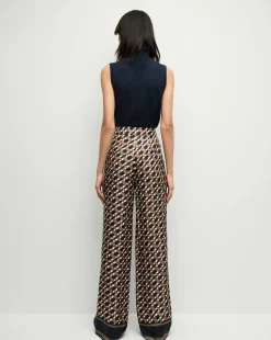 Veronica Beard Pants*Edia Pant in Navy/Acorn