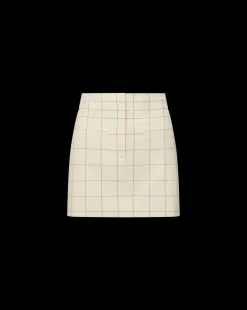 Veronica Beard Skirts & Shorts*Elara Plaid Skirt in Ecru/Deep Ochre Ecru/DeepOchre