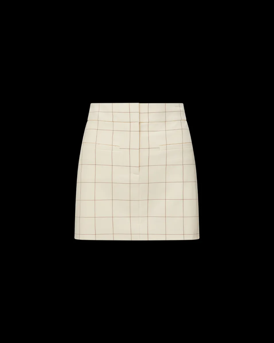 Veronica Beard Skirts & Shorts*Elara Plaid Skirt in Ecru/Deep Ochre Ecru/DeepOchre
