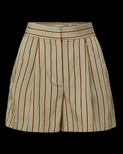 Veronica Beard Skirts & Shorts*Elbe Pinstripe A-Line Short SeafoamMulti