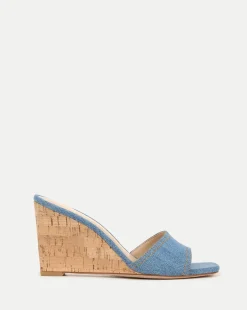 Veronica Beard Sandals*Ellen Wedge Sandal Blue