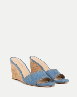 Veronica Beard Sandals*Ellen Wedge Sandal Blue