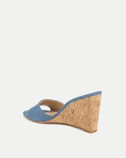 Veronica Beard Sandals*Ellen Wedge Sandal Blue