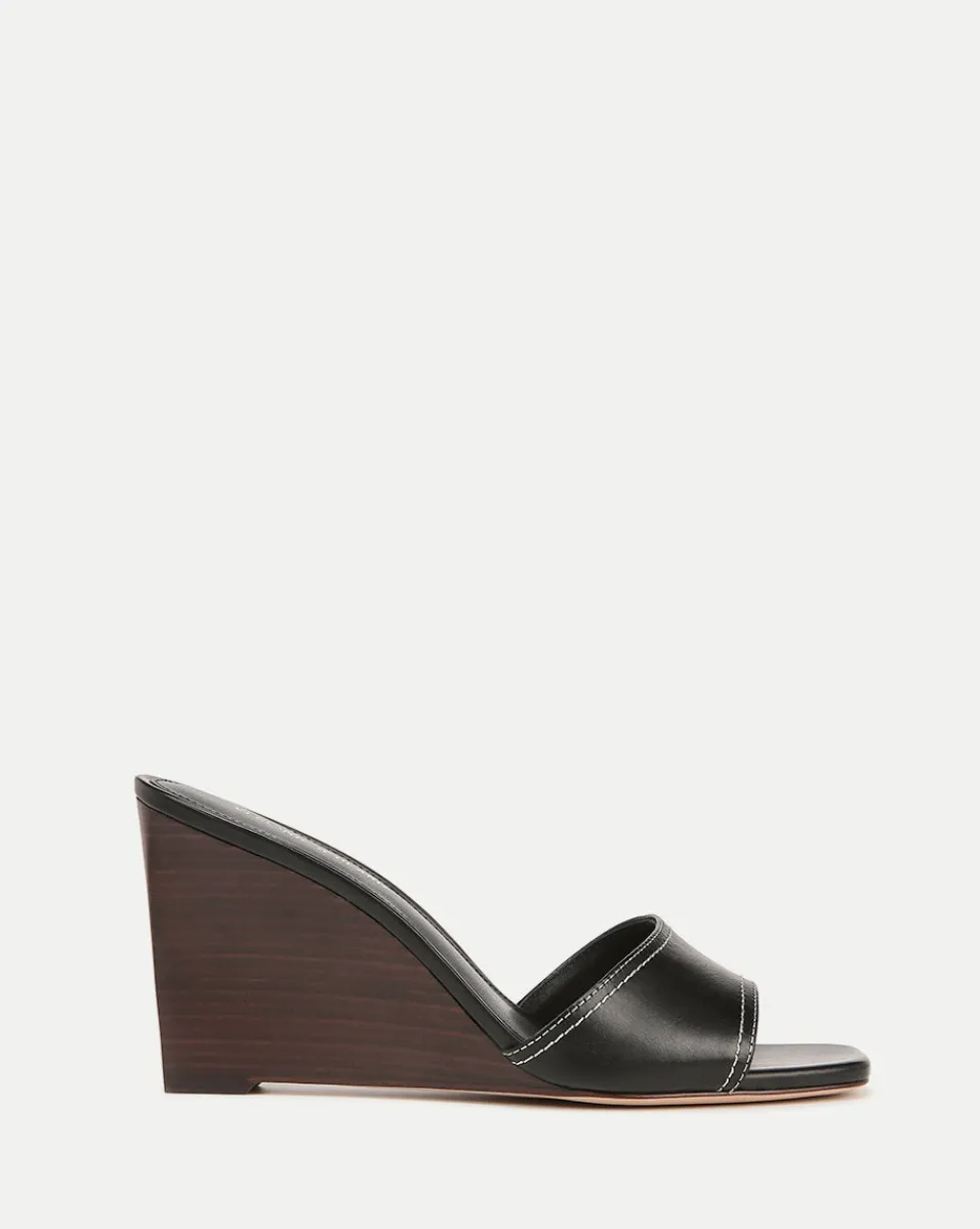 Veronica Beard Sandals*Ellen Wedge Sandal in Black