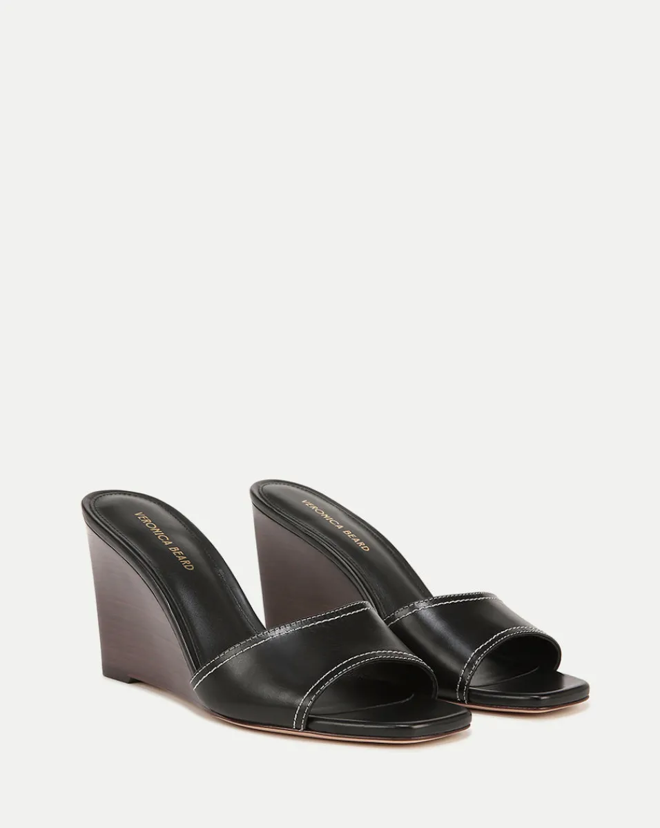 Veronica Beard Sandals*Ellen Wedge Sandal in Black