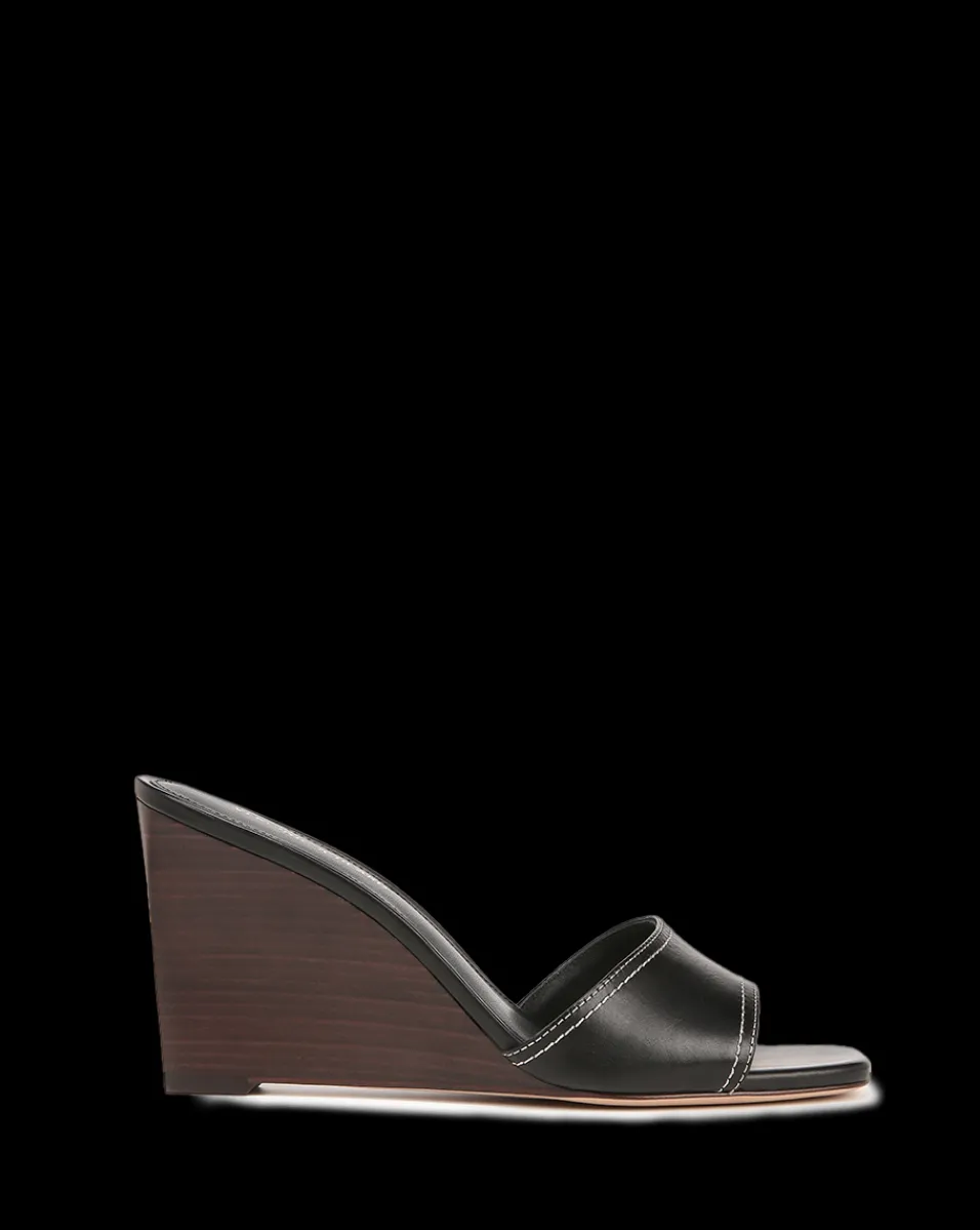 Veronica Beard Sandals*Ellen Wedge Sandal in Black