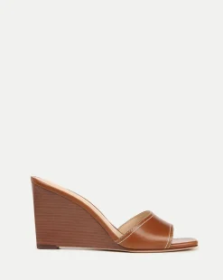 Veronica Beard Sandals*Ellen Wedge Sandal in Caramel