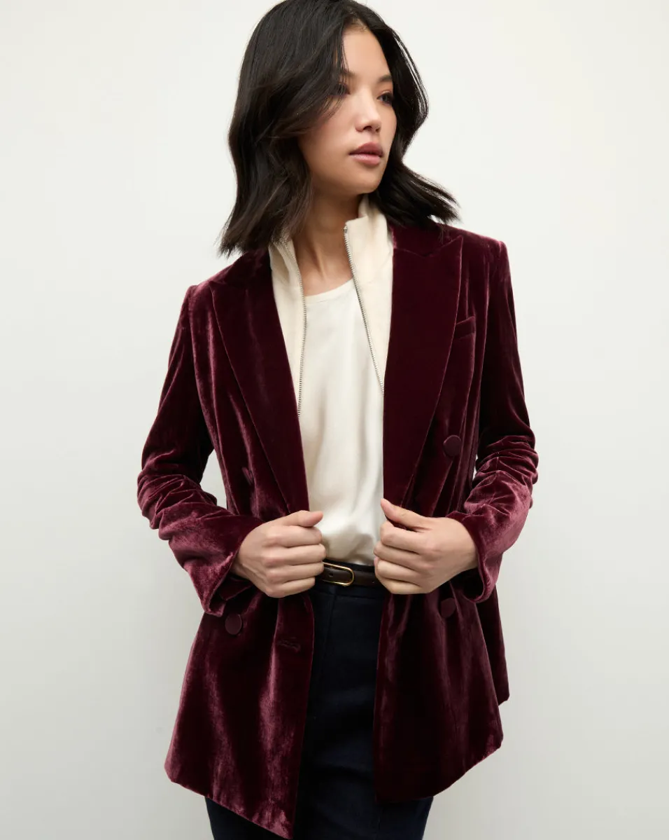 Veronica Beard Jackets & Outerwear|Matching Sets*Ellette Dickey Jacket in Wine