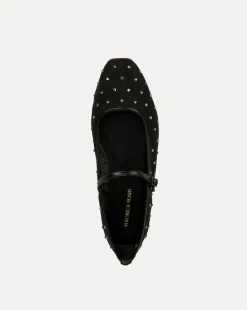 Veronica Beard Flats & Loafers*Ellie Crystal Mesh Flat in Black