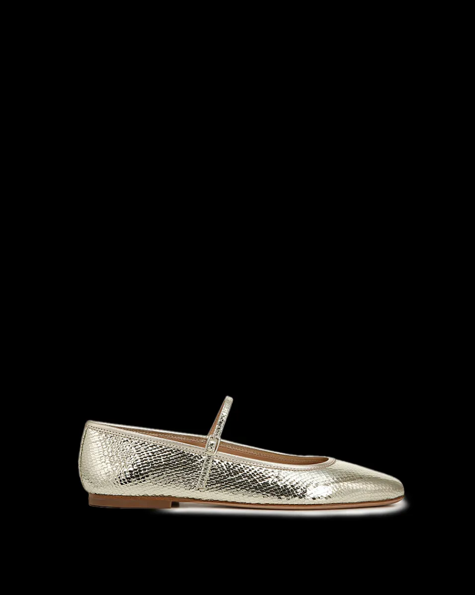 Veronica Beard Flats & Loafers*Ellie Metallic Flat in Platinum