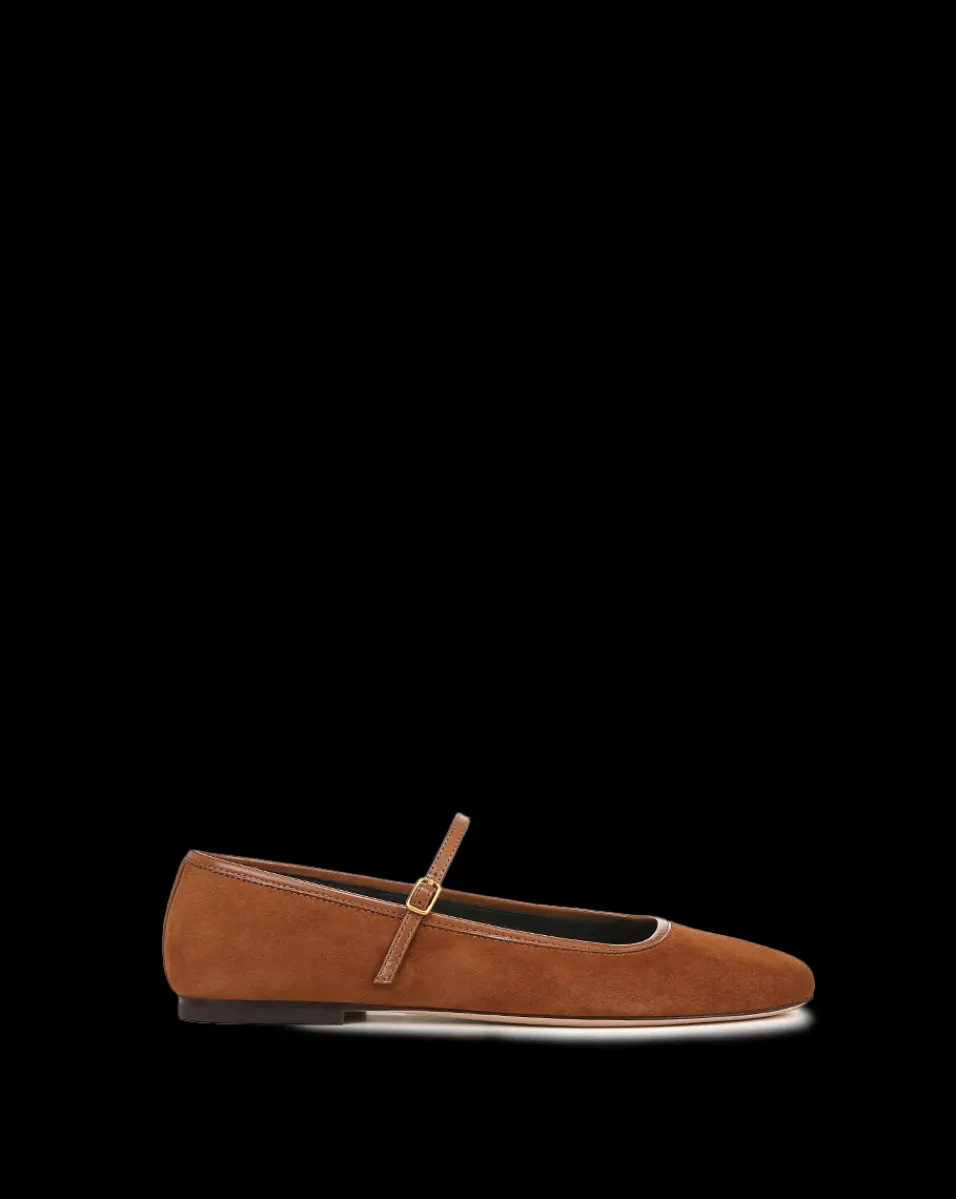 Veronica Beard Flats & Loafers*Ellie Suede Flat in Caramel