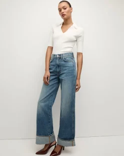 Veronica Beard Tops|Sweaters*Emily Polo Shirt in Off-White