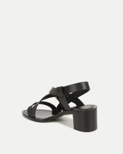 Veronica Beard Sandals*Etta Leather Sandal in Black