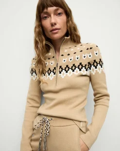 Veronica Beard Sweaters|Tops*Fairbanks Blanche Knit Turtleneck in Khaki