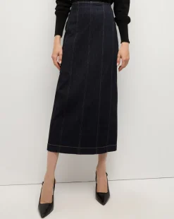Veronica Beard Skirts & Shorts*Fiona Maxi Denim Skirt in Dark Wash WashedOxford
