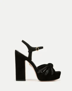 Veronica Beard Sandals*Flavia Platform Sandal Heel Black