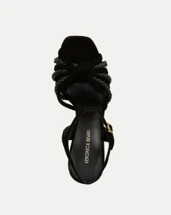 Veronica Beard Sandals*Flavia Platform Sandal Heel Black